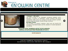 Tablet Screenshot of enowkincentre.ca